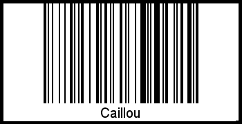 Interpretation von Caillou als Barcode