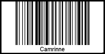 Barcode des Vornamen Camrinne