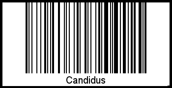 Interpretation von Candidus als Barcode