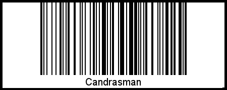 Interpretation von Candrasman als Barcode