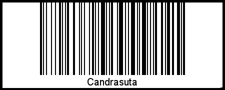 Candrasuta als Barcode und QR-Code