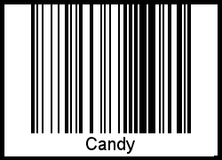 Interpretation von Candy als Barcode
