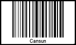 Interpretation von Cansun als Barcode