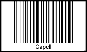 Interpretation von Capell als Barcode