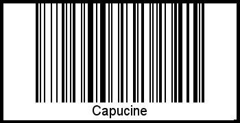 Interpretation von Capucine als Barcode