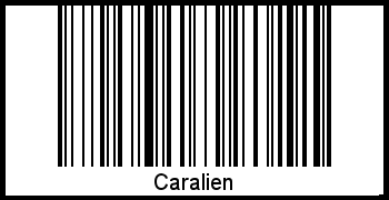Caralien als Barcode und QR-Code