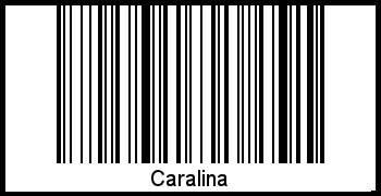 Caralina als Barcode und QR-Code