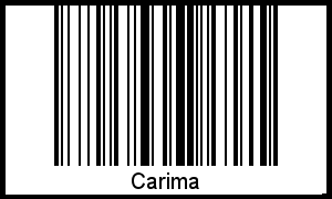 Interpretation von Carima als Barcode