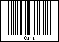 Carla als Barcode und QR-Code