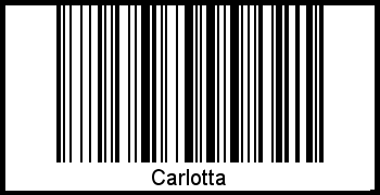 Interpretation von Carlotta als Barcode