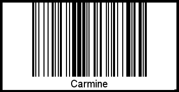 Interpretation von Carmine als Barcode