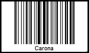Carona als Barcode und QR-Code