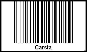 Interpretation von Carsta als Barcode