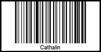 Barcode des Vornamen Cathalin