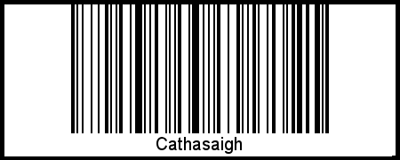 Cathasaigh als Barcode und QR-Code