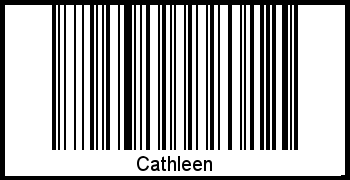 Cathleen als Barcode und QR-Code
