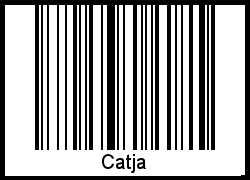 Catja als Barcode und QR-Code