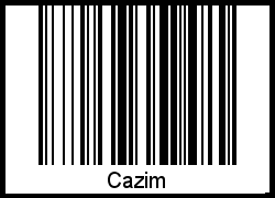 Cazim als Barcode und QR-Code