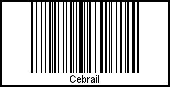 Cebrail als Barcode und QR-Code
