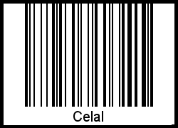 Celal als Barcode und QR-Code
