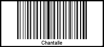 Chantalle als Barcode und QR-Code