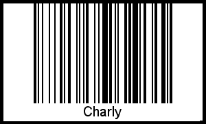 Barcode des Vornamen Charly