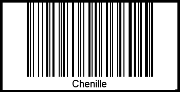 Barcode des Vornamen Chenille