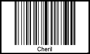 Interpretation von Cheril als Barcode