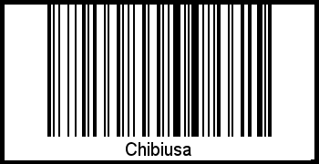 Barcode des Vornamen Chibiusa