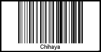 Chihaya als Barcode und QR-Code