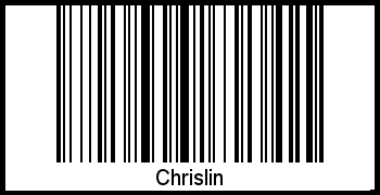 Interpretation von Chrislin als Barcode