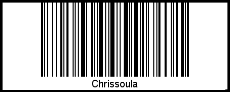 Barcode des Vornamen Chrissoula