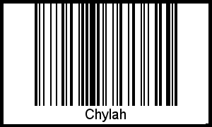 Barcode des Vornamen Chylah