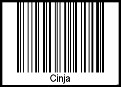 Interpretation von Cinja als Barcode
