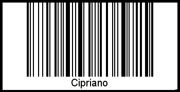 Cipriano als Barcode und QR-Code