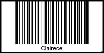 Interpretation von Clairece als Barcode