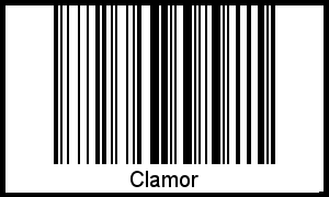 Clamor als Barcode und QR-Code