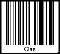 Clas als Barcode und QR-Code