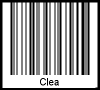 Clea als Barcode und QR-Code