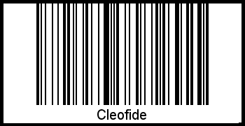 Cleofide als Barcode und QR-Code