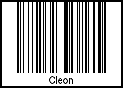 Cleon als Barcode und QR-Code