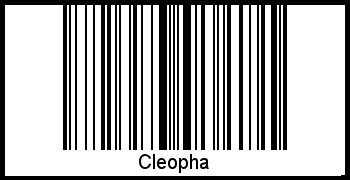 Der Voname Cleopha als Barcode und QR-Code