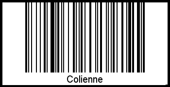 Der Voname Colienne als Barcode und QR-Code