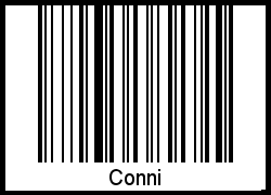 Conni als Barcode und QR-Code