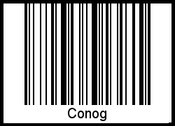 Interpretation von Conog als Barcode