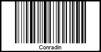 Interpretation von Conradin als Barcode