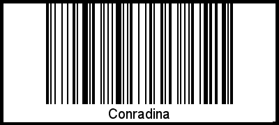 Conradina als Barcode und QR-Code