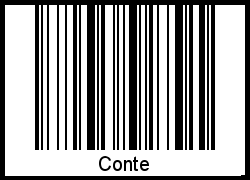 Barcode-Grafik von Conte