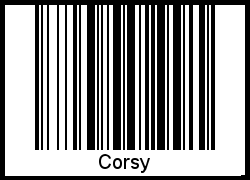 Corsy als Barcode und QR-Code