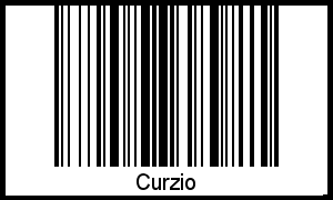 Barcode des Vornamen Curzio